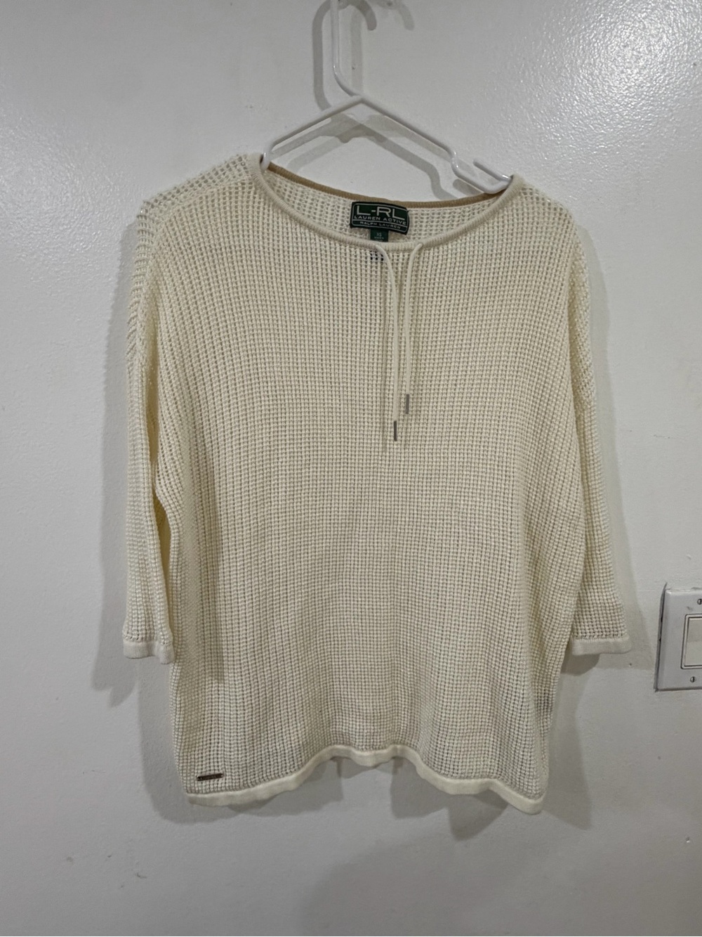 Ralph Lauren Cream Knit Crop Top